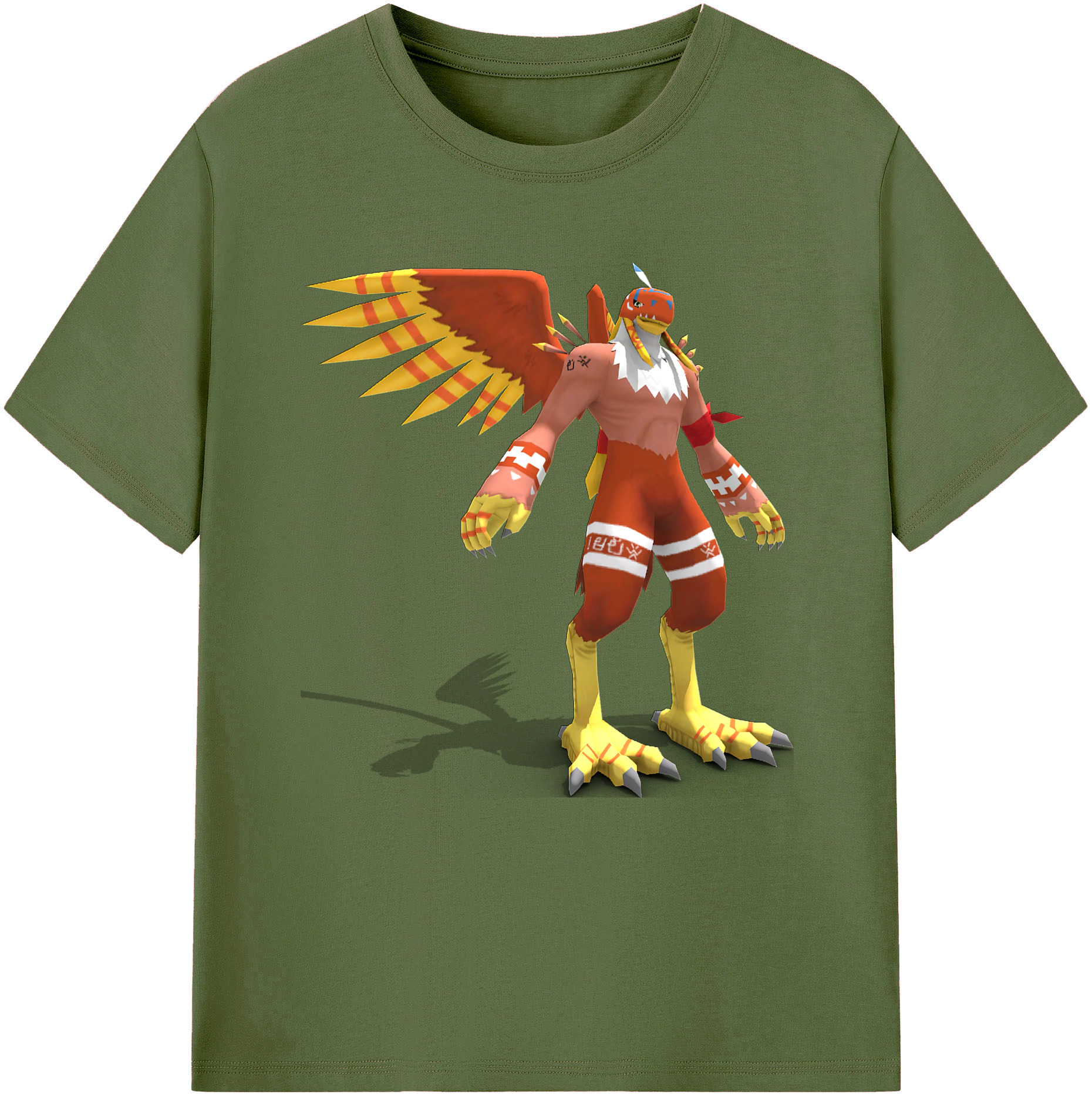 （画像用） Digimon デジタルモンスター/デジモン 綿100％半袖Tシャツ（フロントプリント）